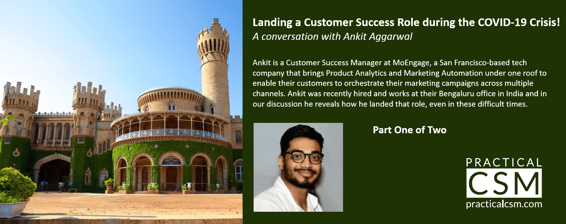 Practical CSM Landing a Customer Success role during the COVID-19 Crisis with Ankit Aggarwal part 1