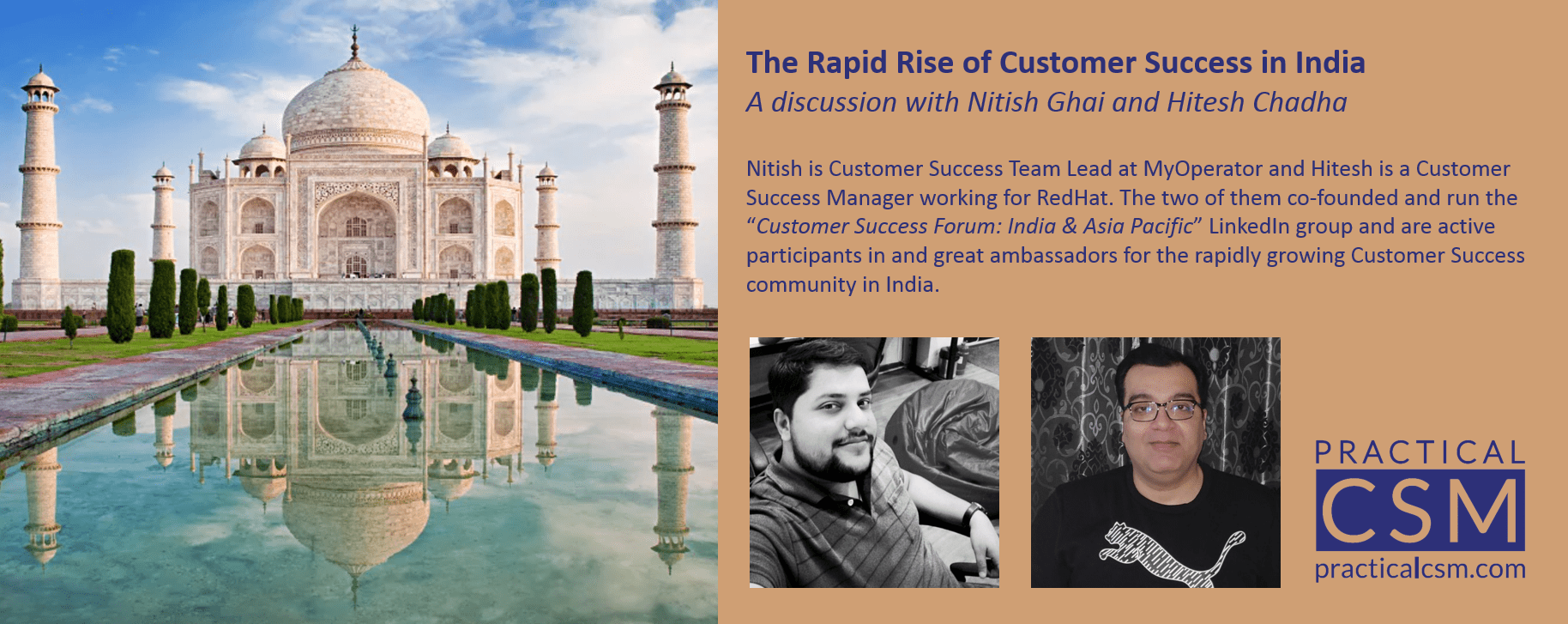 Practical CSM The Rapid Rise of Customer Success in India with Nitish Ghai and Hitesh Chadha