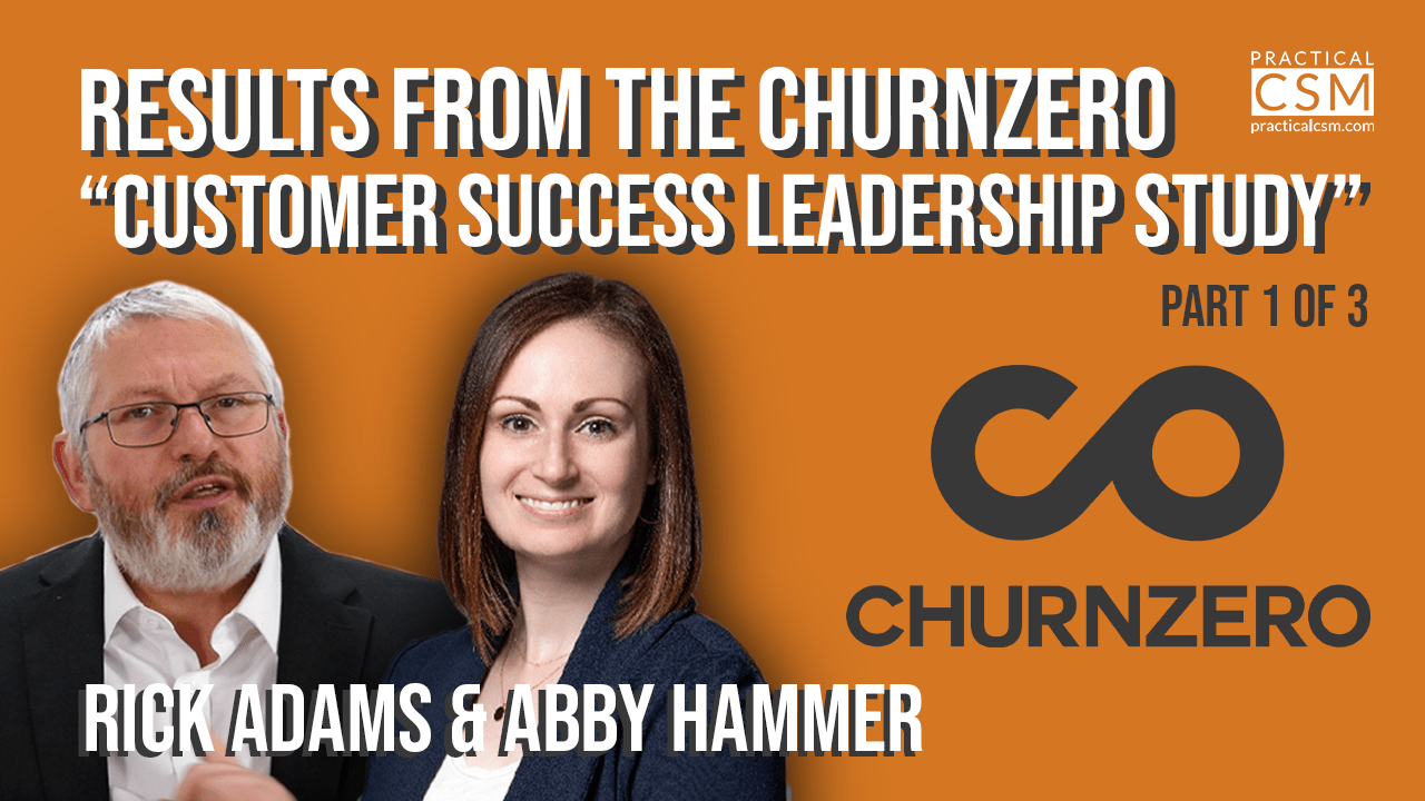 Practical CSM Results from the Churnzero “Customer Success Leadership Study” – Abby Hammer – Part 1