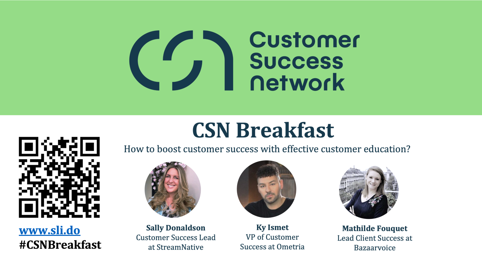 Practical CSM CSN Breakfast Boost Customer Success with Effective Customer Education