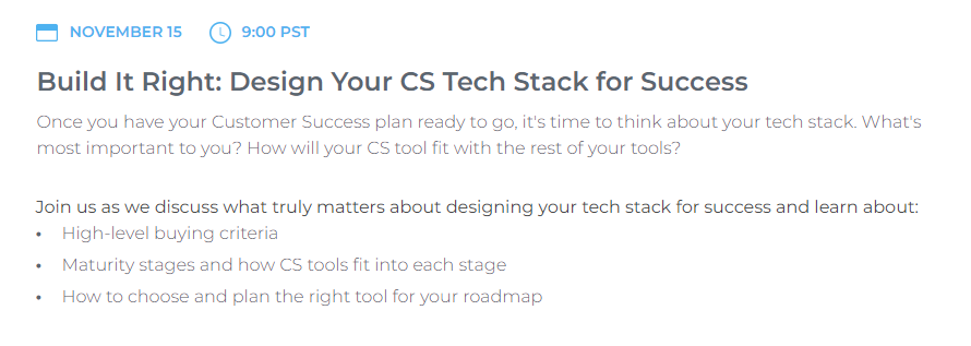 Practical CSM Build it Right: Design your CS Tech Stack for Success
