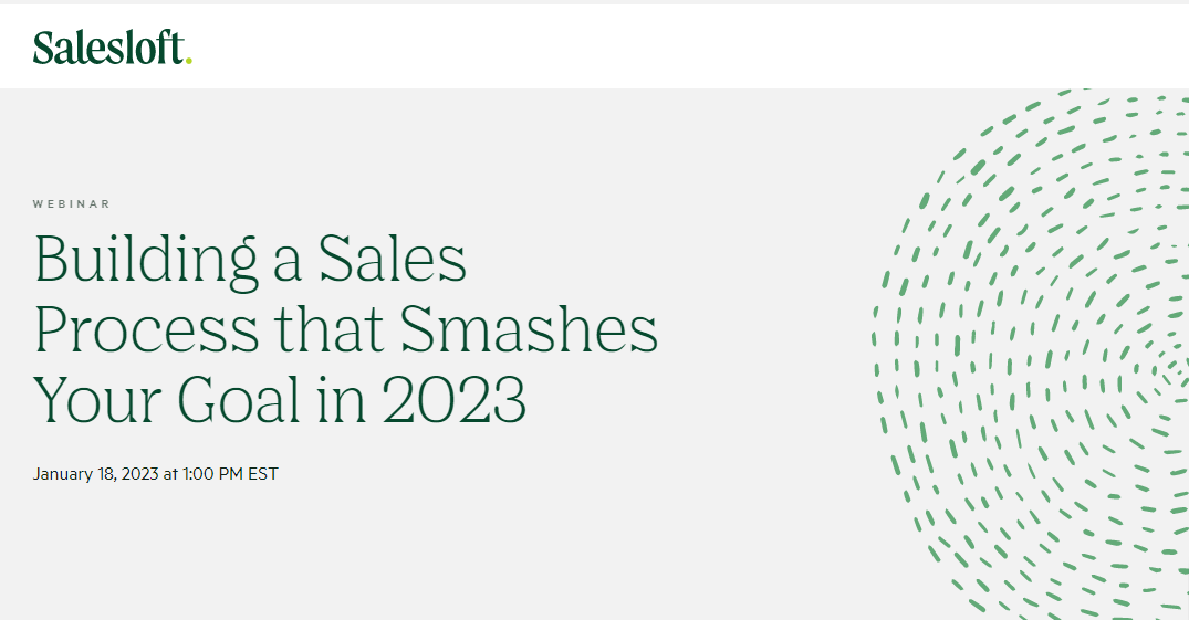 Building a Sales Process that Smashes Your Goal in 2023