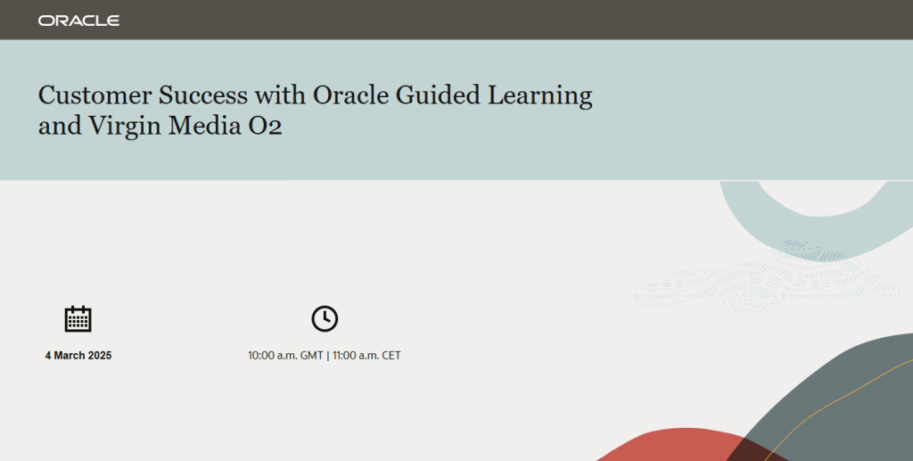 Customer Success with Oracle Guided Learning and Virgin Media O2