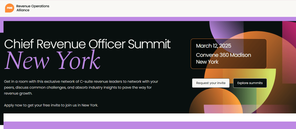 Chief Revenue Officer Summit New York