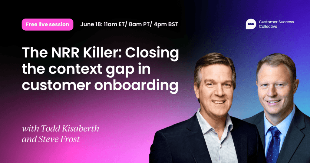The handoff problem Your NRR is bleeding before onboarding ends