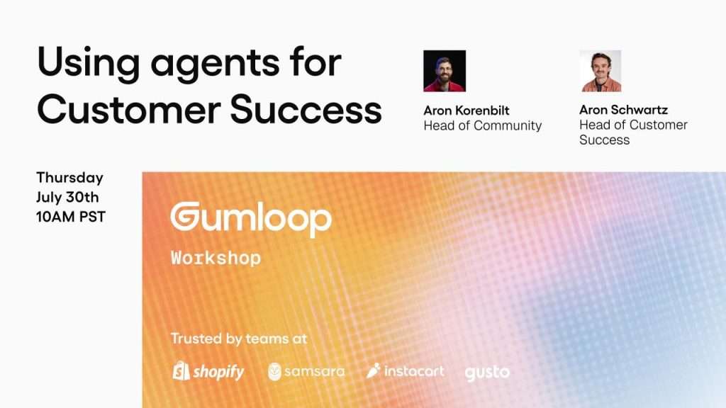 Using Agents for Customer Success