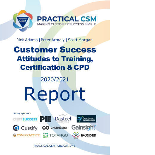 Cover of Customer Success Attitudes to Training, Certification and CPD: 2020/2021 Report